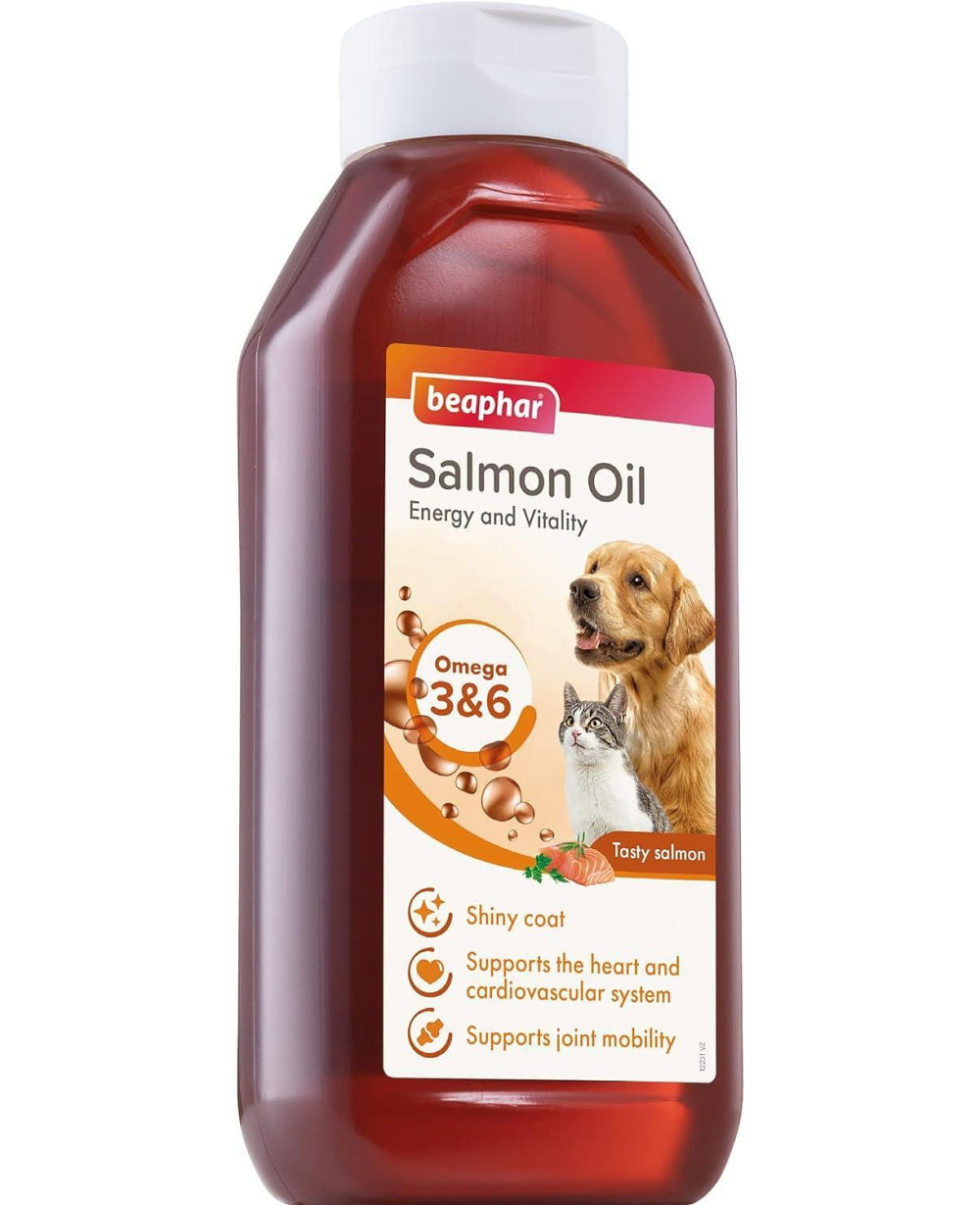  Mасло от сьомга Beaphar Salmon Oil - за здрава и лъскава козина, 430мл.