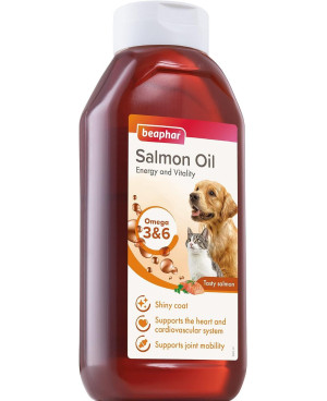  Mасло от сьомга Beaphar Salmon Oil - за здрава и лъскава козина, 430мл.