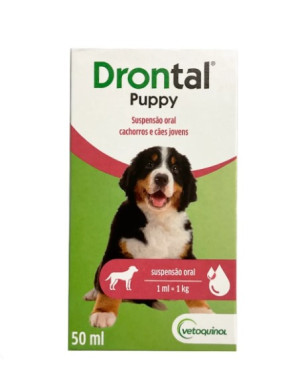 Drontal Puppy - препарат против вътрешни паразити при новородени и малки кученца 50 ml.
