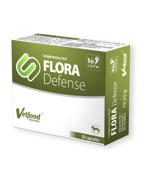 Vetfood Flora Defense – синбиотик за кучета, котки и дребни животни 30 капсули