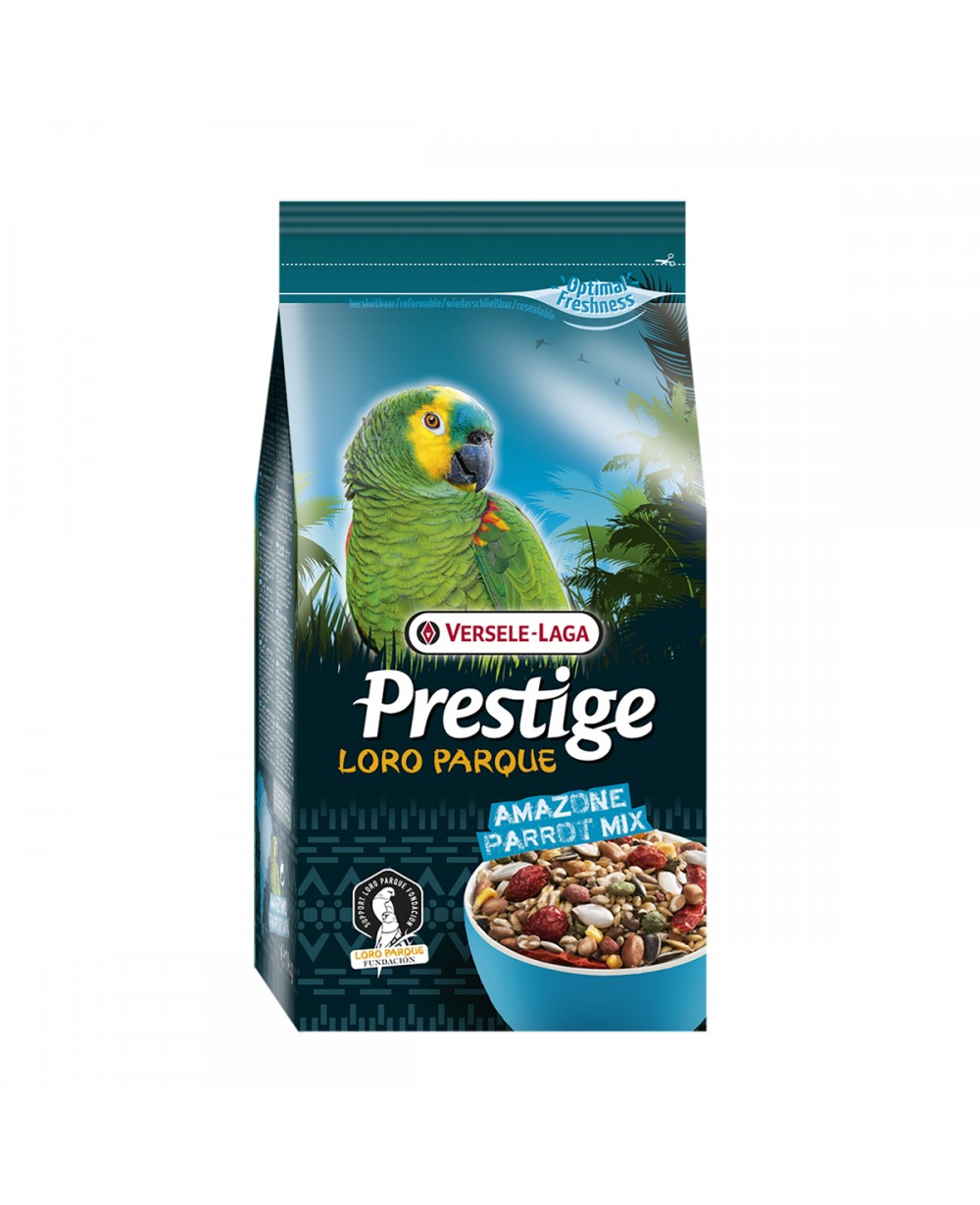 PRESTIGE AMAZONE PARROT MIX - ПЪЛНОЦ. ХРАНА ЗА ЮЖНОАМ. ПАПАГАЛИ 1КГ.