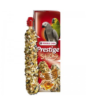 PRESTIGE STICKS PARROTS NUTS & HONEY - СТИК ЗА ГОЛЕМИ ПАПАГАЛИ С ЯДКИ И МЕД -2БР. 