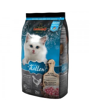 Храна за котки Leonardo Kitten - за котенца до 12 месеца с пилешко - 7.5 кг.