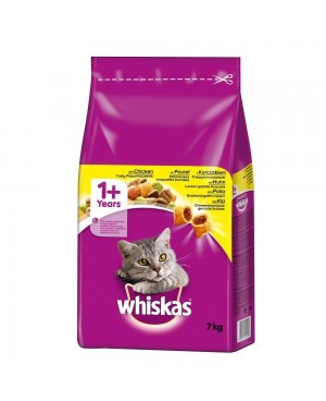 Суха храна за котки Whiskas 1+ с пилешко 14кг.